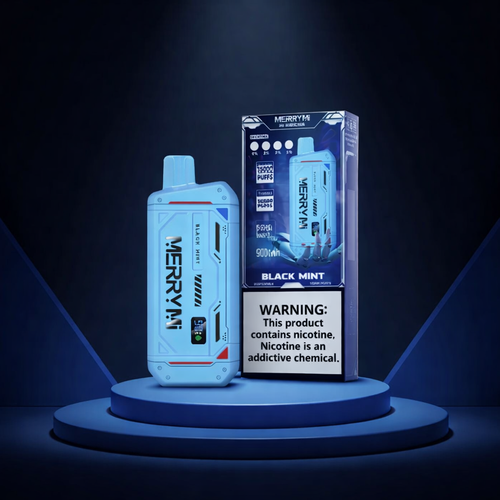 MerryMi Mecha 16K España - vaper desechable con nicotina, muchas caladas, 16000 caladas